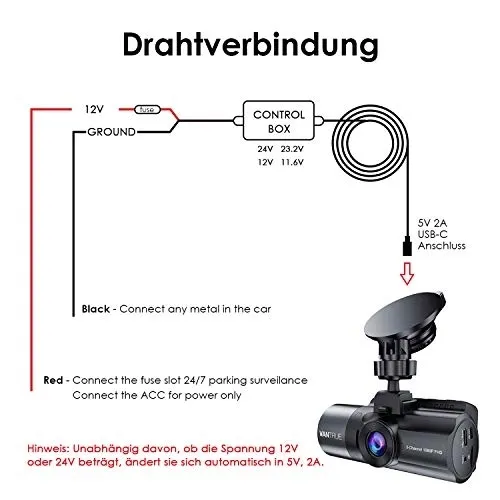 vantrue-regulowany-zestaw-hardwire-usb-c-model-dashcam