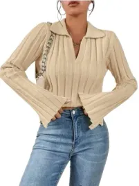 shein-sweter-krotki-dopasowany-bezowy-40-42-lot