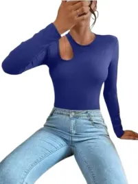 shein-bluzka-dopasowana-niebieska-prazki-40-42-lou