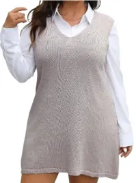 shein-sukienka-plus-size-bezowa-mini-prosta-48-lps