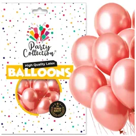 balony-rozowe-zloto-metalik-do-dekoracji-wieczor-panienski-urodziny-50szt