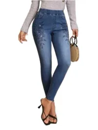 shein-jeansy-damskie-niebieskie-rurki-w26-loz