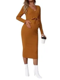 shein-sukienka-ciazowa-olowkowa-brazowa-36-llq