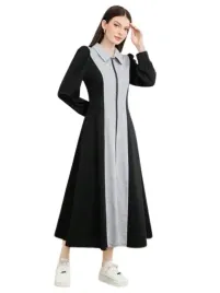 shein-bluza-damska-czarna-klasyczna-prosta-38-llv