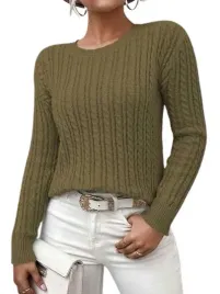 shein-sweter-damski-zielony-klasyczny-36-llt
