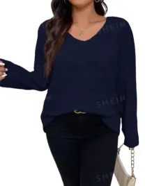 shein-damski-sweter-granatowy-plus-size-44-lle