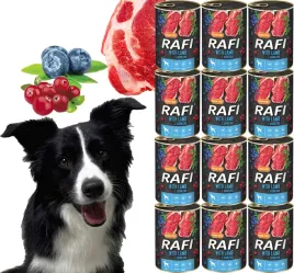 karma-mokra-dla-psow-rafi-z-jagniecina-borowka-i-zurawina-400g-12-szt