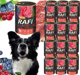 karma-mokra-dla-psow-rafi-z-wolowina-borowka-i-zurawina-400g-24-szt