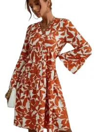 shein-sukienka-pomaranczowa-trapezowa-40-42-lwm