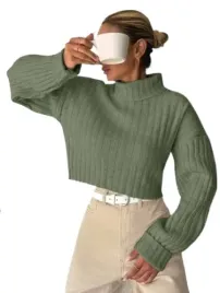 shein-sweter-damski-zielony-z-dlugim-rekawem-llv
