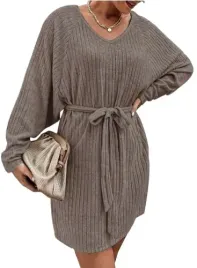 shein-sukienka-bezowa-z-dlugim-rekawem-40-42-lls