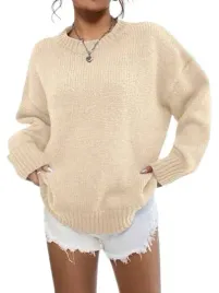 shein-sweter-damski-bezowy-klasyczny-luzny-34-lls