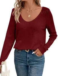 shein-sweter-damski-bordowy-klasyczny-38-llq