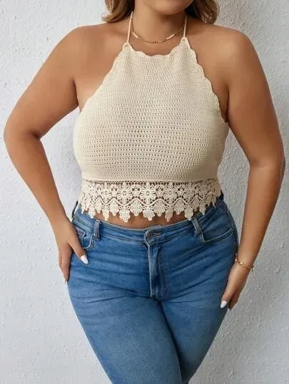 shein-plus-size-top-bezowy-wiazany-basic-46-lly-stan-nowy