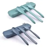 2-sets-reusable-cutlery-set-with-case-travel-fork-knife