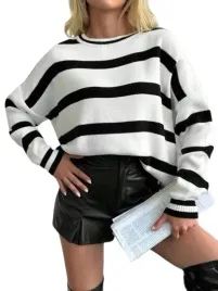 sweter-damski-bialy-w-paski-oversize-gladki-lmq