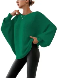 sweter-damski-zielony-luzny-dlugi-rekaw-1lll