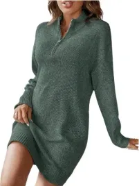 shein-sukienka-dzianinowa-zielona-mini-38-llu