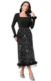 shein-komplet-czarny-zdobiony-elegancki-38-lld