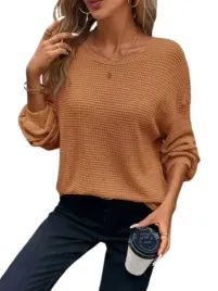 shein-damski-sweter-brazowy-na-co-dzien-38-lll