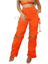 shein-spodnie-pomarnczowe-damskie-casual-36-llr