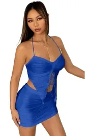shein-komplet-damski-niebieski-top-spodnica-38-llr