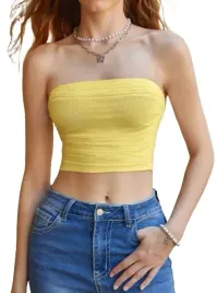 shein-top-damski-zolty-marszczony-tuba-38-lju