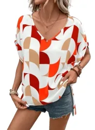 shein-bluzka-damska-z-krotkim-rekawem-wzor-36-lhw