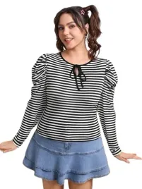 shein-bluzka-prosta-czarno-biala-w-paski-46-ljd