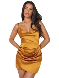 shein-sukienka-satynowa-zolta-mini-gladka-36-ljr