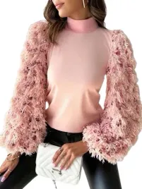bluza-damska-rozowa-zdobiona-bez-kaptura-xl-lkp