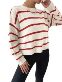 shein-sweter-damski-bialy-w-paski-luzny-34-lkt