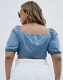 top-damski-plus-size-niebieski-wiazany-48-lft-stan-nowy
