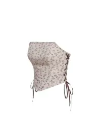 top-damski-bezowy-wiazany-w-kwiaty-40-42-ljs
