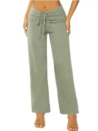 shein-proste-zielone-spodnie-damskie-40-42-lks