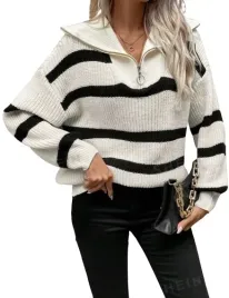 shein-sweter-damski-w-paski-z-zamkiem-40-42-ljs
