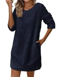 shein-sukienka-granatowa-prosta-casual-40-42-lkk