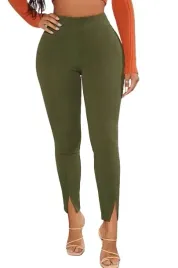 shein-spodnie-damskie-zielone-wysoki-stan-38-ljq