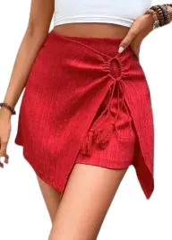 shein-krotkie-spodenki-czerwone-z-fredzlami-44-lhi