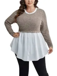 shein-bluzka-damska-plus-size-casual-prosta-46-lka