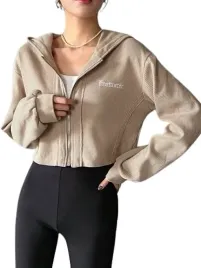 bluza-damska-bezowa-z-kaptuem-na-zamek-xl-lhp