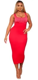 prettylittlething-sukienka-midi-czerwona-m-ejr