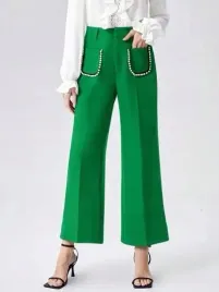 shein-damskie-spodnie-zielone-eleganckie-34-lhz