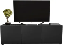 szafka-rtv-pod-telewizor-150-szara-matowa-z-czarnymi-drzwiczkami-czarny-mat