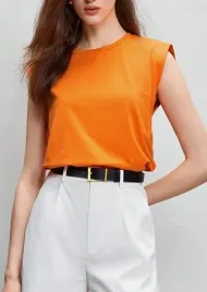 shein-t-shirt-pomaranczowy-damski-gladki-40-42-lhv