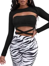 shein-komplet-damski-czarny-top-narzutka-40-42-lhr
