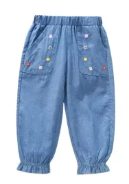 spodnie-dziewczece-niebieskie-dlugie-lato-130-lfd