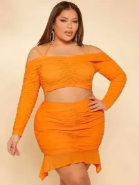 shein-plus-size-komplet-pomaranczowy-gladki-50-lhw