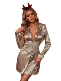 shein-damska-sukienka-brazowa-metaliczna-xs-lhr