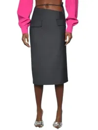 shein-spodnica-szara-prosta-z-wiazaniem-40-42-lhq